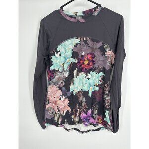 Calia by Carrie Underwood Full Swim set Rash guard‎ top Floral Print Size Medium